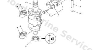 Genuine Yamaha 6AU116360000 - Piston (0.50mm o/s) - Supplied by Flood Marine