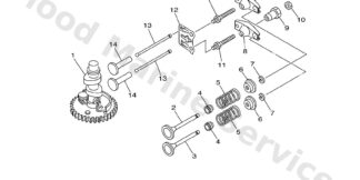 Genuine Yamaha 6AU121110000 - Valve, intake - Supplied by Flood Marine
