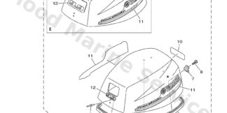 Genuine Yamaha 6AU426772000 - Graphic, front - Supplied by Flood Marine