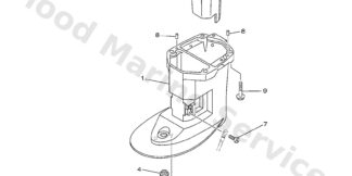 Genuine Yamaha 6AU45111004D - Casing, upper - Supplied by Flood Marine