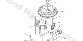 Genuine Yamaha 6AV813370000 - Cover, flywheel - Supplied by Flood Marine
