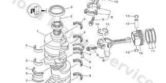 Genuine Yamaha 6AW114164000 - Plane bearing, crankshaft 1 - Supplied by Flood Marine