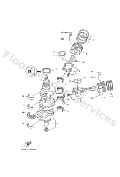 Genuine Yamaha 6AW114270000 - Bearing, thrust 2 - Supplied by Flood Marine