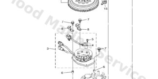 Genuine Yamaha 6AW134376200 - Mark, caution - Supplied by Flood Marine