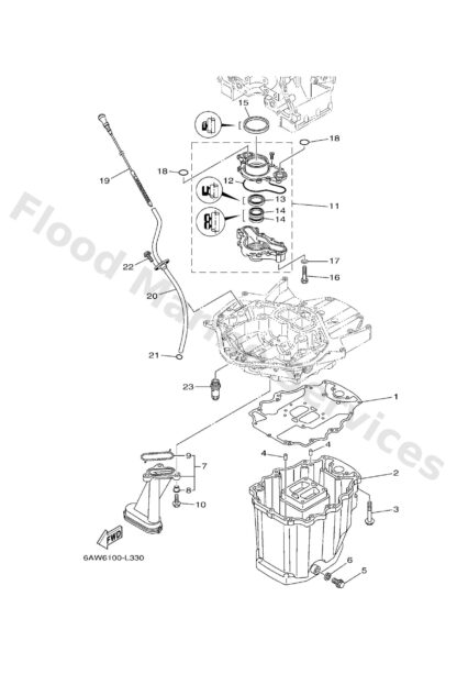 Genuine Yamaha 6AW134900100 - Relief valve assy - Supplied by Flood Marine