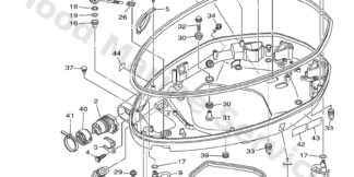 Genuine Yamaha 6AW42710028D - Bottom cowling assy - Supplied by Flood Marine
