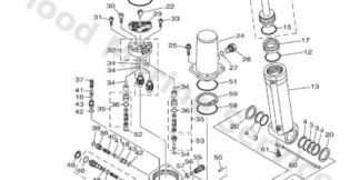 Genuine Yamaha 6AW438000500 - Power trim & tilt assy - Supplied by Flood Marine