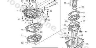 Genuine Yamaha 6AW45111108D - Casing, upper - Supplied by Flood Marine