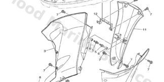 Genuine Yamaha 6AW45151018D - Cover, upper casing - Supplied by Flood Marine