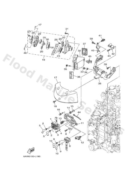 Genuine Yamaha 6AW819192000 - Graphic, regulator - Supplied by Flood Marine