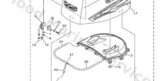 Genuine Yamaha 6BB426780000 - Graphic, rear - Supplied by Flood Marine