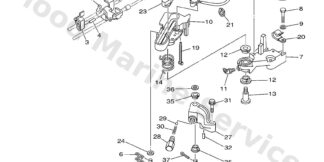 Genuine Yamaha 6BB441200000 - Handle gear shift assy - Supplied by Flood Marine