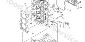 Genuine Yamaha 6BG11111009S - Head, cylinder with ex valve - Supplied by Flood Marine
