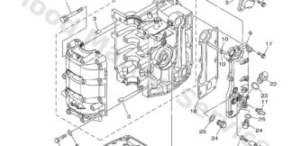 Genuine Yamaha 6BG151000000 - Crankcase assy - Supplied by Flood Marine