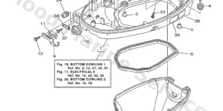 Genuine Yamaha 6BG42710018D - Bottom cowling assy - Supplied by Flood Marine