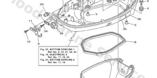 Genuine Yamaha 6BG42710038D - Bottom cowling assy - Supplied by Flood Marine