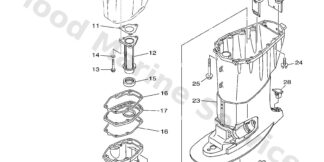 Genuine Yamaha 6BG45111008D - Casing, upper - Supplied by Flood Marine