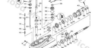 Genuine Yamaha 6BG45300028D - Lower unit assy - Supplied by Flood Marine