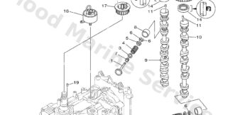 Genuine Yamaha 6BM121210000 - Valve, exhaust - Supplied by Flood Marine