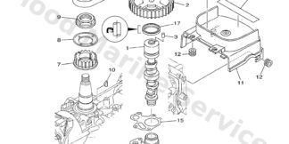 Genuine Yamaha 6C5115360000 - Gear, drive - Supplied by Flood Marine