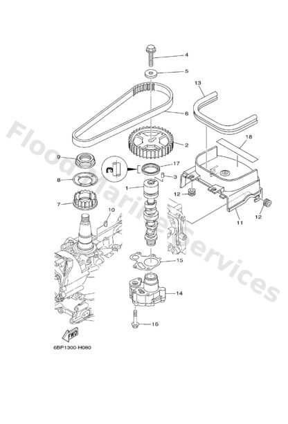 Genuine Yamaha 6C5115360000 - Gear, drive - Supplied by Flood Marine