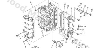 Genuine Yamaha 6C5151001100 - Crankcase assy - Supplied by Flood Marine