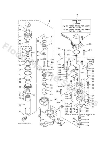 Genuine Yamaha 6C54382K0000 - Cap, relief valve - Supplied by Flood Marine