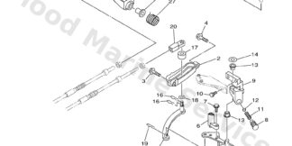 Genuine Yamaha 6C5441201300 - Handle gear shift assy - Supplied by Flood Marine