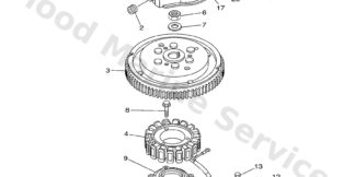 Genuine Yamaha 6C5813370000 - Cover, flywheel - Supplied by Flood Marine