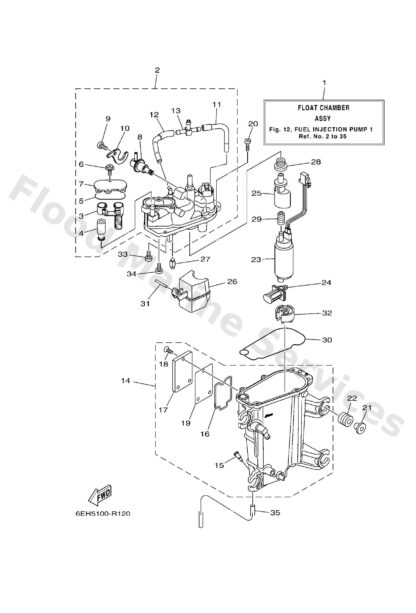 Genuine Yamaha 6CB244600000 - Relief valve assy - Supplied by Flood Marine