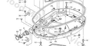 Genuine Yamaha 6CB4271000CE - Bottom cowling assy - Supplied by Flood Marine
