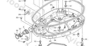 Genuine Yamaha 6CB42711018D - Bottom cowling assy - Supplied by Flood Marine
