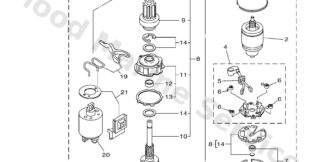 Genuine Yamaha 6CB818070000 - Gear assy, starting motor - Supplied by Flood Marine