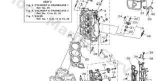 Genuine Yamaha 6CE11110009S - Head, cylinder with ex valve - Supplied by Flood Marine
