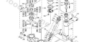 Genuine Yamaha 6CE438100100 - Tilt piston sub assy - Supplied by Flood Marine