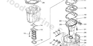 Genuine Yamaha 6CE45111018D - Casing, upper - Supplied by Flood Marine