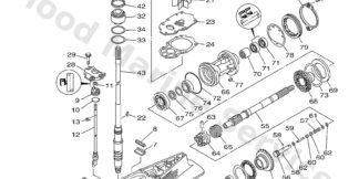 Genuine Yamaha 6CE455500000 - Gear set - Supplied by Flood Marine