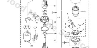 Genuine Yamaha 6CE818070000 - Gear assy, starting motor - Supplied by Flood Marine