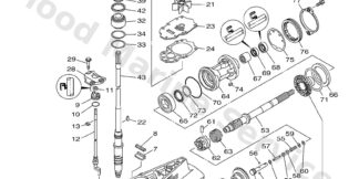 Genuine Yamaha 6CF45300118D - Lower unit assy - Supplied by Flood Marine
