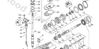 Genuine Yamaha 6CF455500000 - Gear set - Supplied by Flood Marine