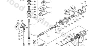 Genuine Yamaha 6CF455600100 - Gear (21t) - Supplied by Flood Marine