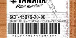 Genuine Yamaha 6CF459762000 - Sws2 W/Sds (3X15-3/4 X15-Tl) - Supplied by Flood Marine