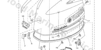 Genuine Yamaha 6CJ426100200 - Top cowling assy - Supplied by Flood Marine