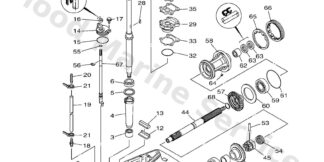Genuine Yamaha 6CJ45300428D - Lower unit assy - Supplied by Flood Marine