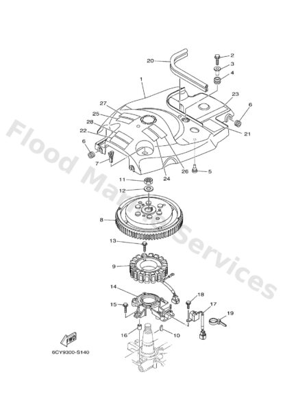 Genuine Yamaha 6CJ819190100 - Graphic, regulator - Supplied by Flood Marine