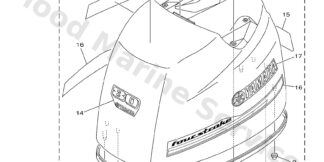 Genuine Yamaha 6CK426780000 - Graphic, rear - Supplied by Flood Marine