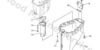 Genuine Yamaha 6D545111104D - Casing, upper - Supplied by Flood Marine