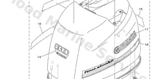 Genuine Yamaha 6D7426102000 - Top cowling assy - Supplied by Flood Marine
