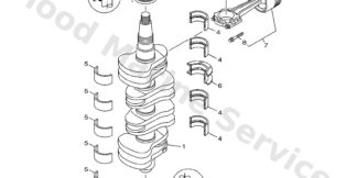 Genuine Yamaha 6D8116560000 - Plane bearing, connecting rod - Supplied by Flood Marine