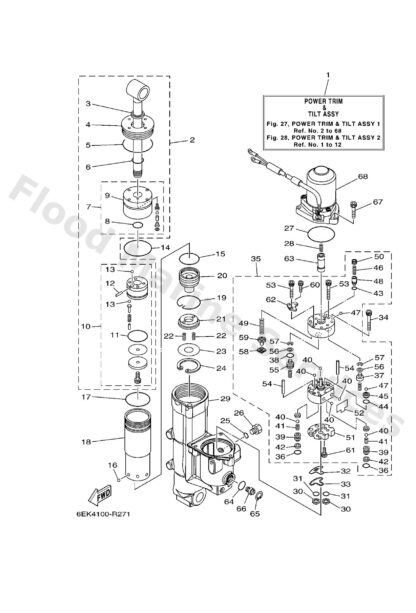 Genuine Yamaha 6D84382L0000 - Cap, relief valve - Supplied by Flood Marine